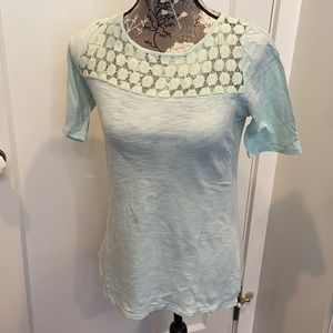 Gap mint green lace T-shirt BN528